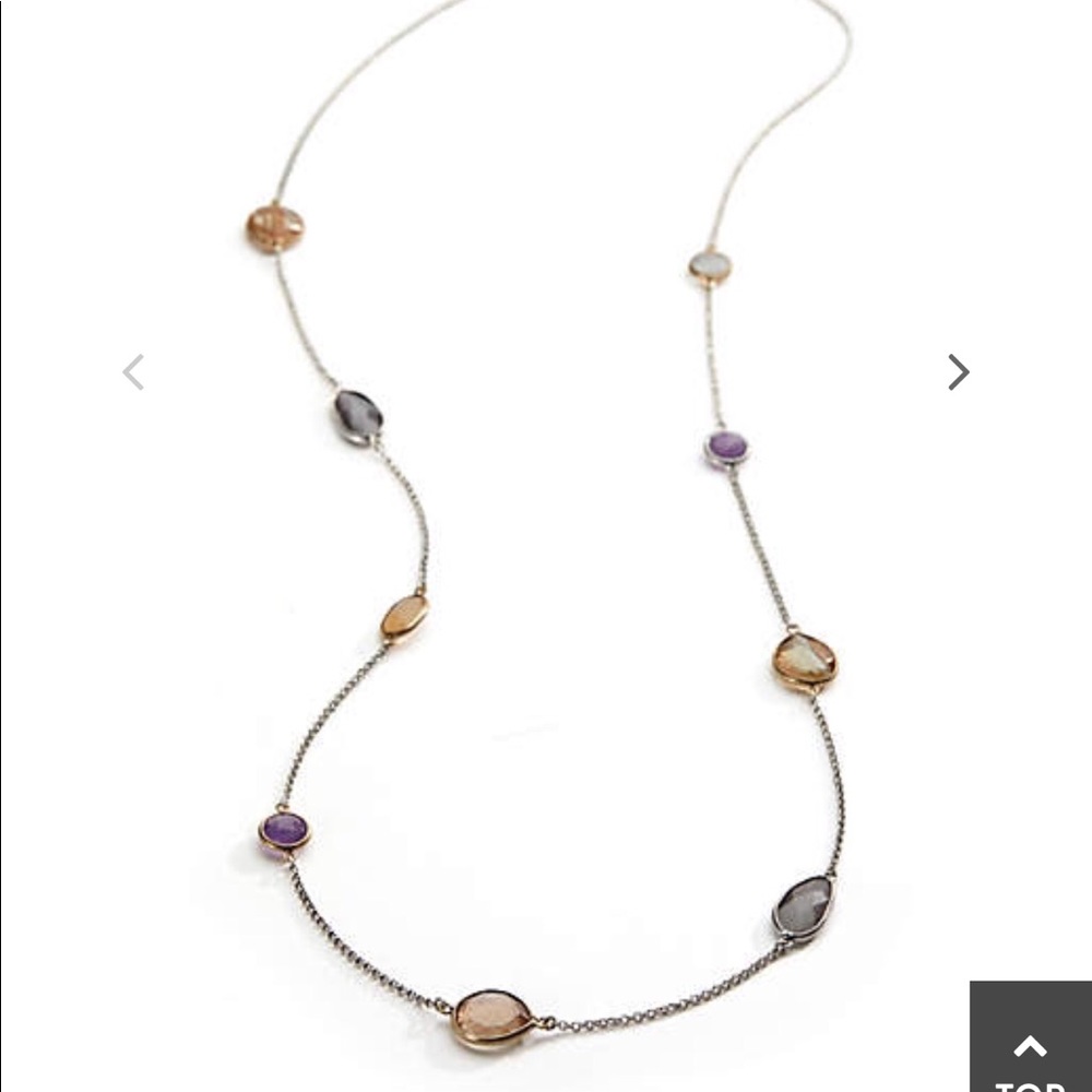 J.jill soft pastels station necklace